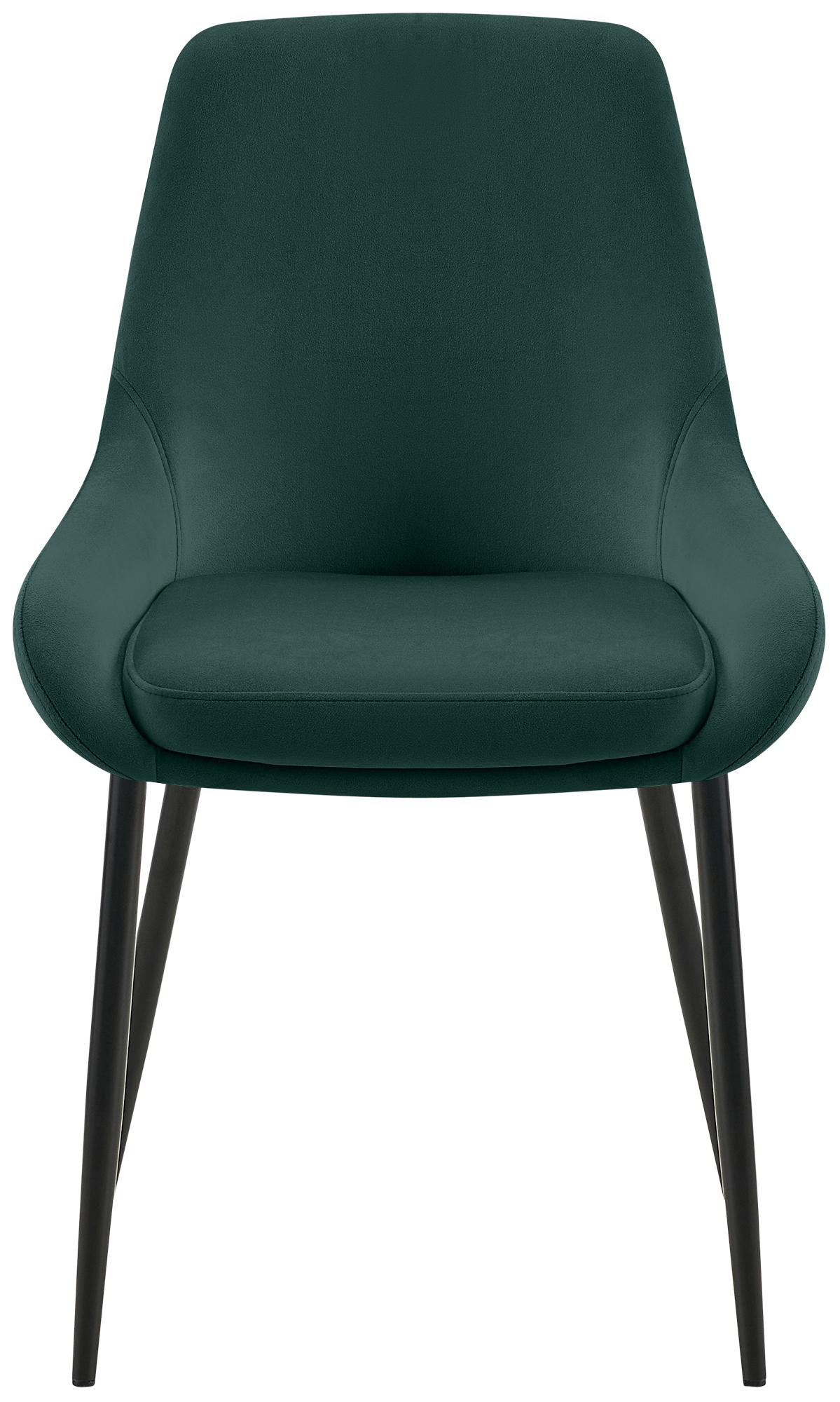 2 eetkamerstoelen set comfortabel velours met zwarte of gouden poten - meerdere kleuren