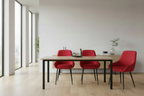 2 eetkamerstoelen set comfortabel velours met zwarte metalen poten - meerdere kleuren