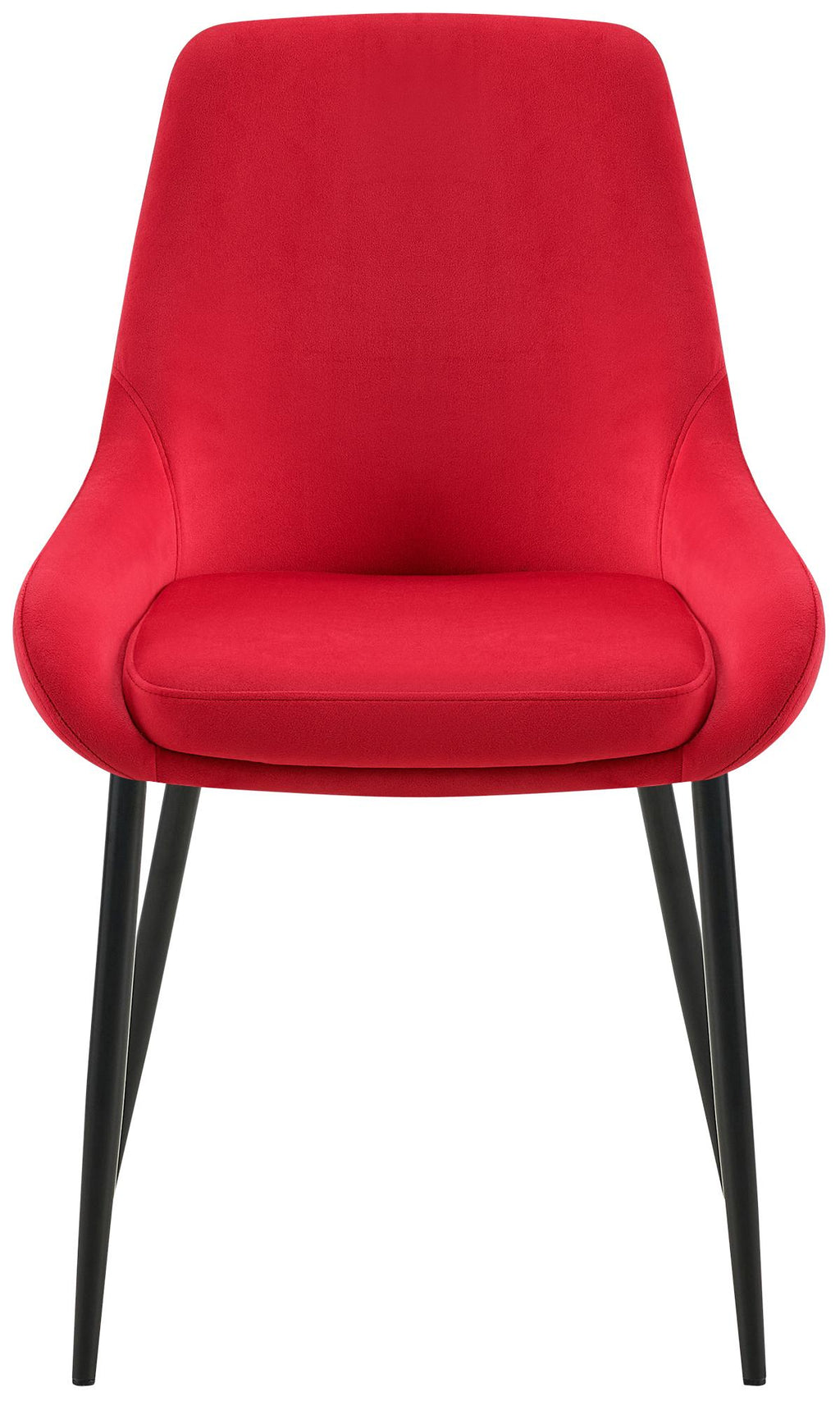 2 eetkamerstoelen set comfortabel velours met zwarte metalen poten - meerdere kleuren
