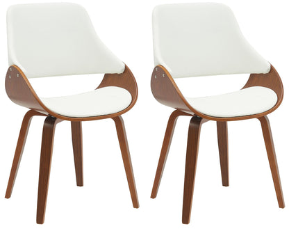 2 design stoelen set woonkamer hout - meerdere kleuren