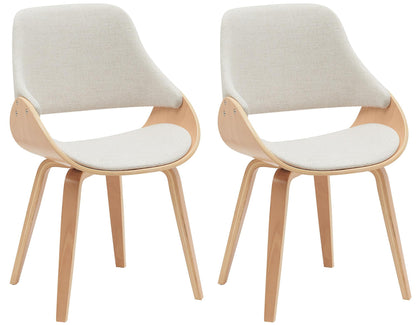 2 design stoelen set woonkamer hout - meerdere kleuren