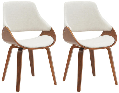 2 design stoelen set woonkamer hout - meerdere kleuren