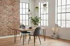 2 moderne stoelen set van velours met zwarte metalen poten - meerdere kleuren