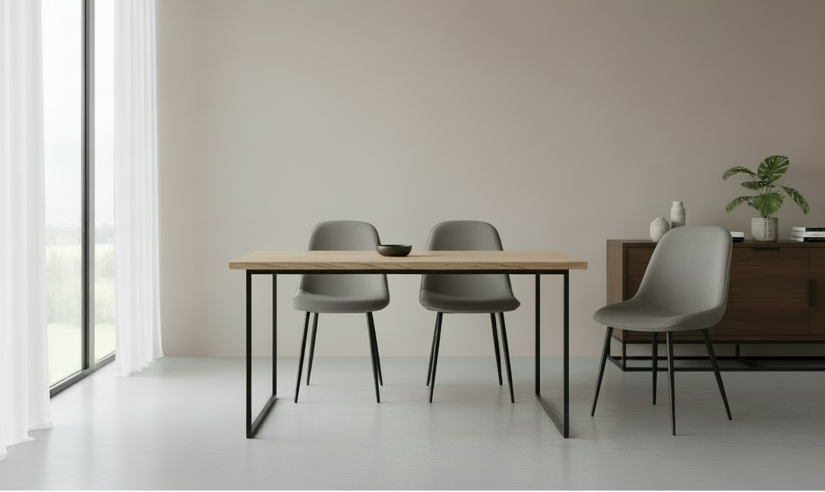 2 moderne stoelen set van velours met zwarte metalen poten - meerdere kleuren