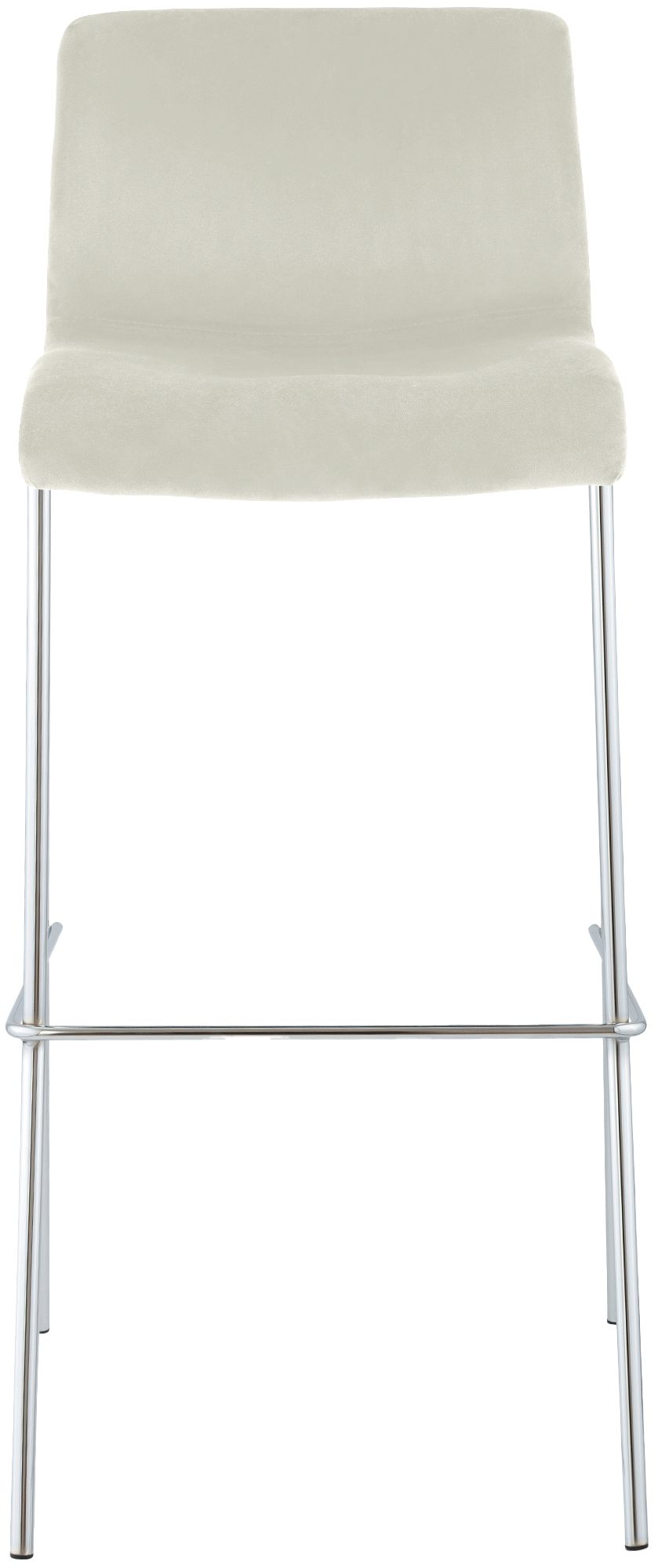 Barkruk met rugleuning modern velvet chroom - meerdere kleuren