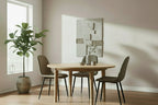 2 moderne stoelen set van stof met zwarte metalen poten - meerdere kleuren