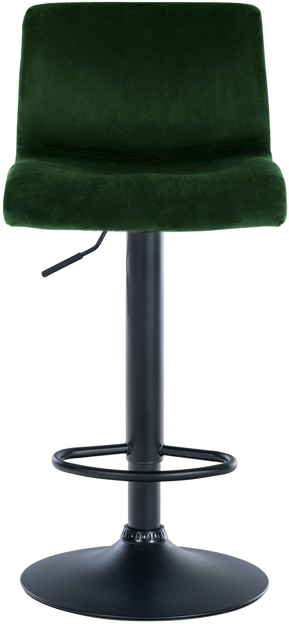 Barkruk draaibaar en verstelbaar met rugleuning modern velvet - meerdere kleuren