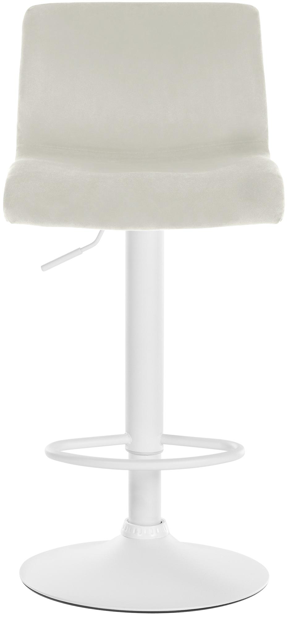 Barkruk draaibaar en verstelbaar met rugleuning modern velvet - meerdere kleuren