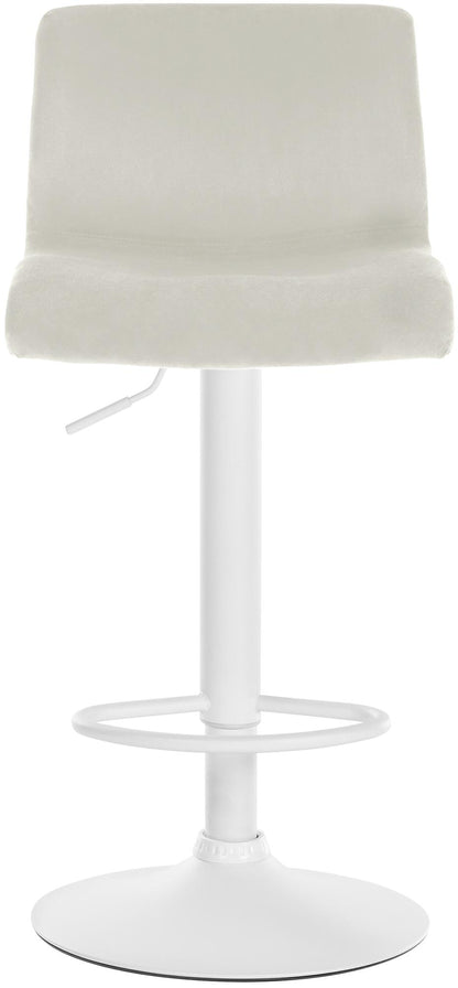 Barkruk draaibaar en verstelbaar met rugleuning modern velvet - meerdere kleuren