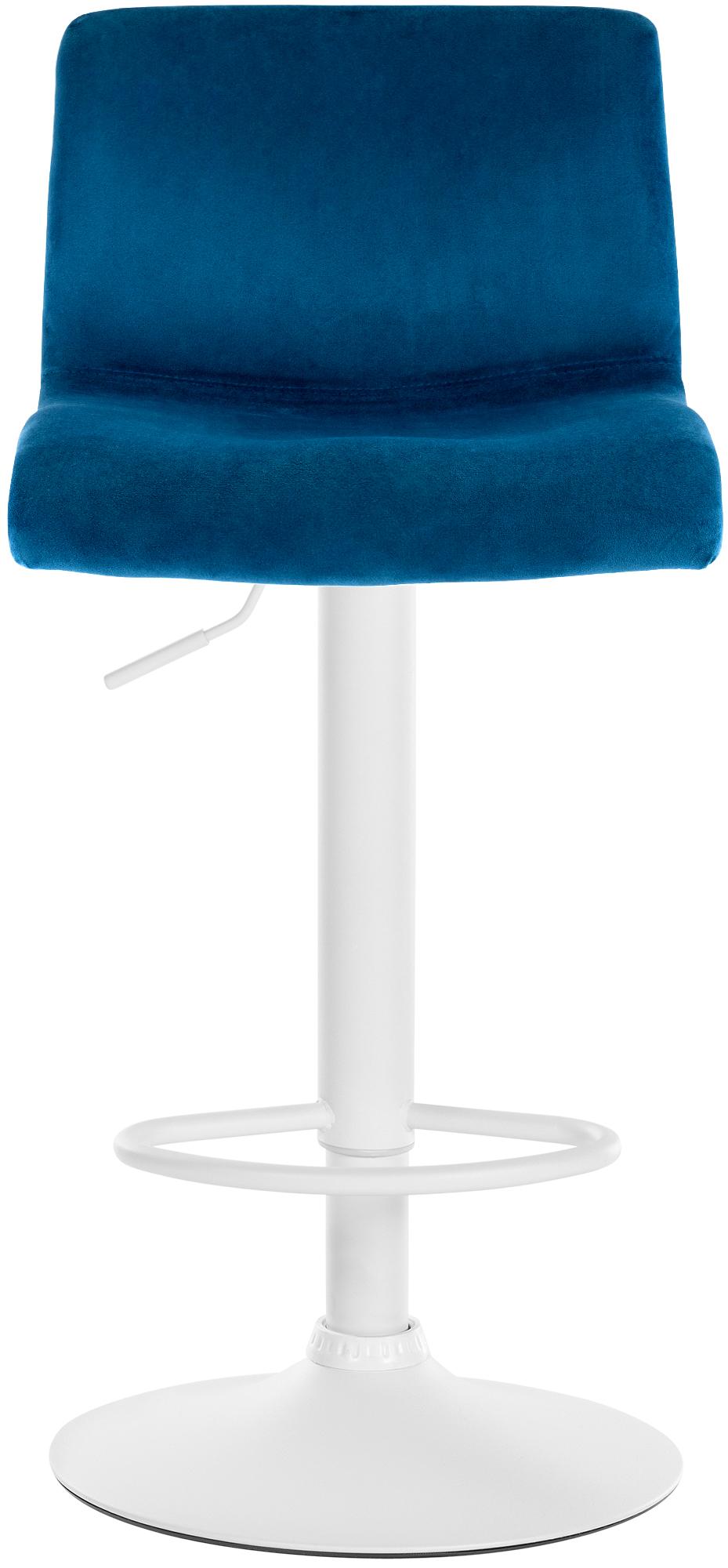 Barkruk draaibaar en verstelbaar met rugleuning modern velvet - meerdere kleuren