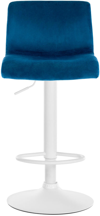 Barkruk draaibaar en verstelbaar met rugleuning modern velvet - meerdere kleuren