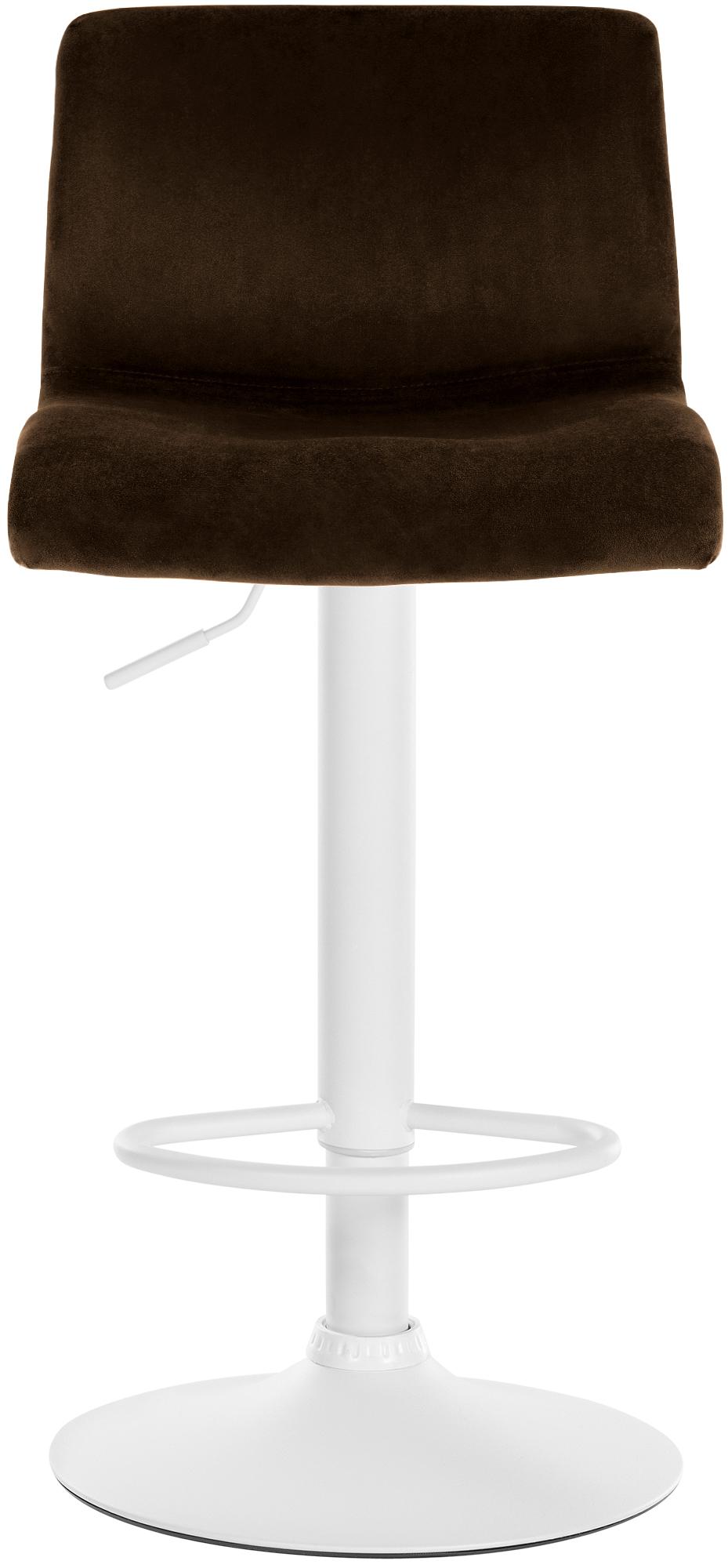 Barkruk draaibaar en verstelbaar met rugleuning modern velvet - meerdere kleuren