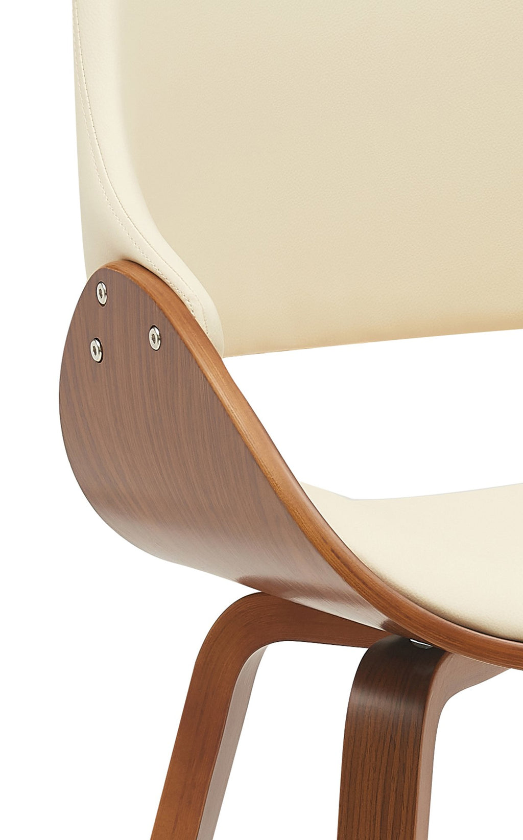 2 design stoelen set woonkamer van hout en kunstleer - meerdere kleuren