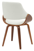 2 design stoelen set woonkamer van hout en kunstleer - meerdere kleuren
