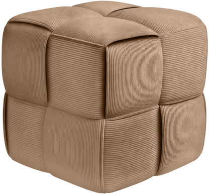 Trendy poef corduroy vierkant - meerdere kleuren