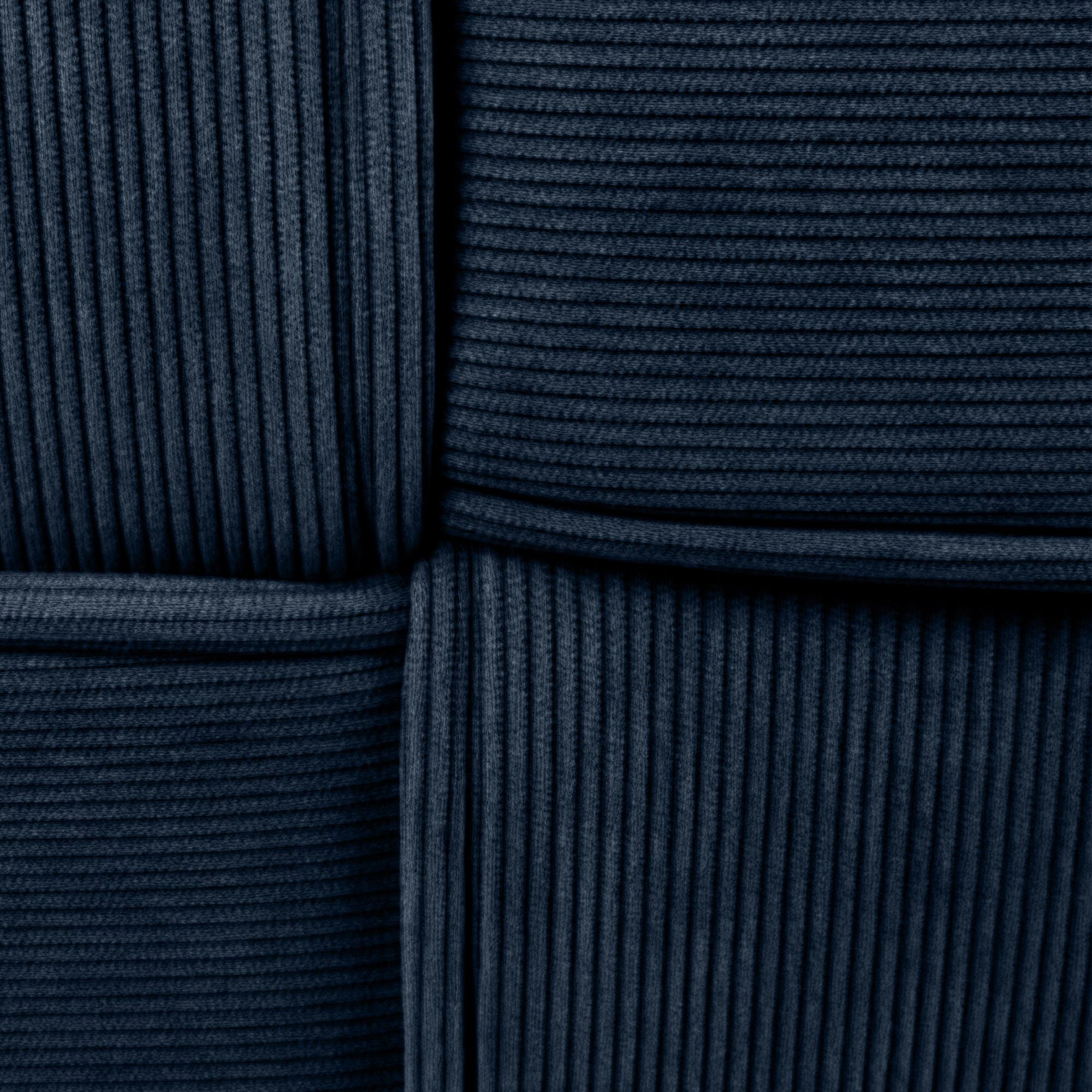 Gevlochten poef van corduroy vierkant - meerdere kleuren