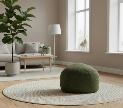 Design organische poef ovaal - meerdere kleuren