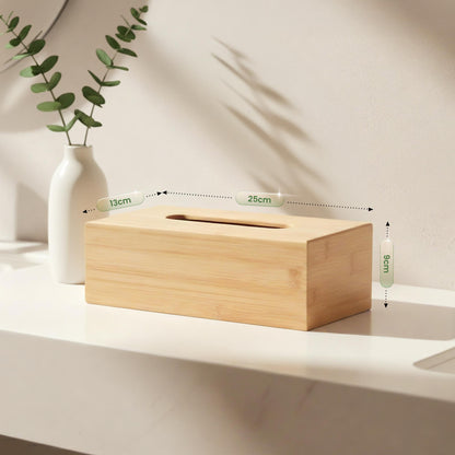 Tissue doos van bamboe - bruin