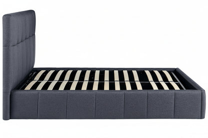 Bedframe gestoffeerd met mechanisme voor opbergruimte - meerdere maten en kleuren