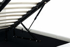 Bedframe gestoffeerd met mechanisme voor opbergruimte - meerdere maten en kleuren