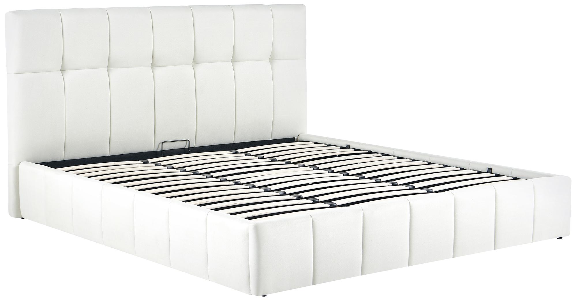 Bedframe gestoffeerd met mechanisme voor opbergruimte - meerdere maten en kleuren