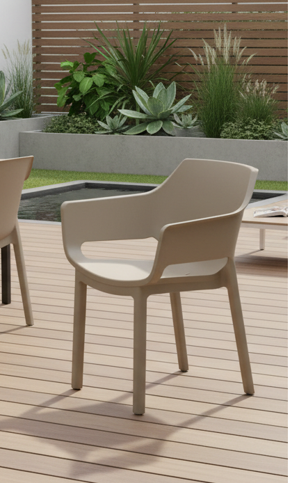 Design kuip stoel voor buiten en tuin - meerdere moderne kleuren