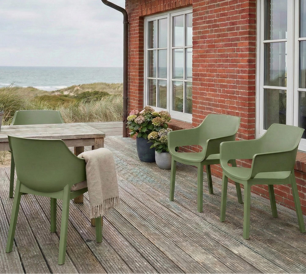 Design kuip stoel voor buiten en tuin - meerdere moderne kleuren