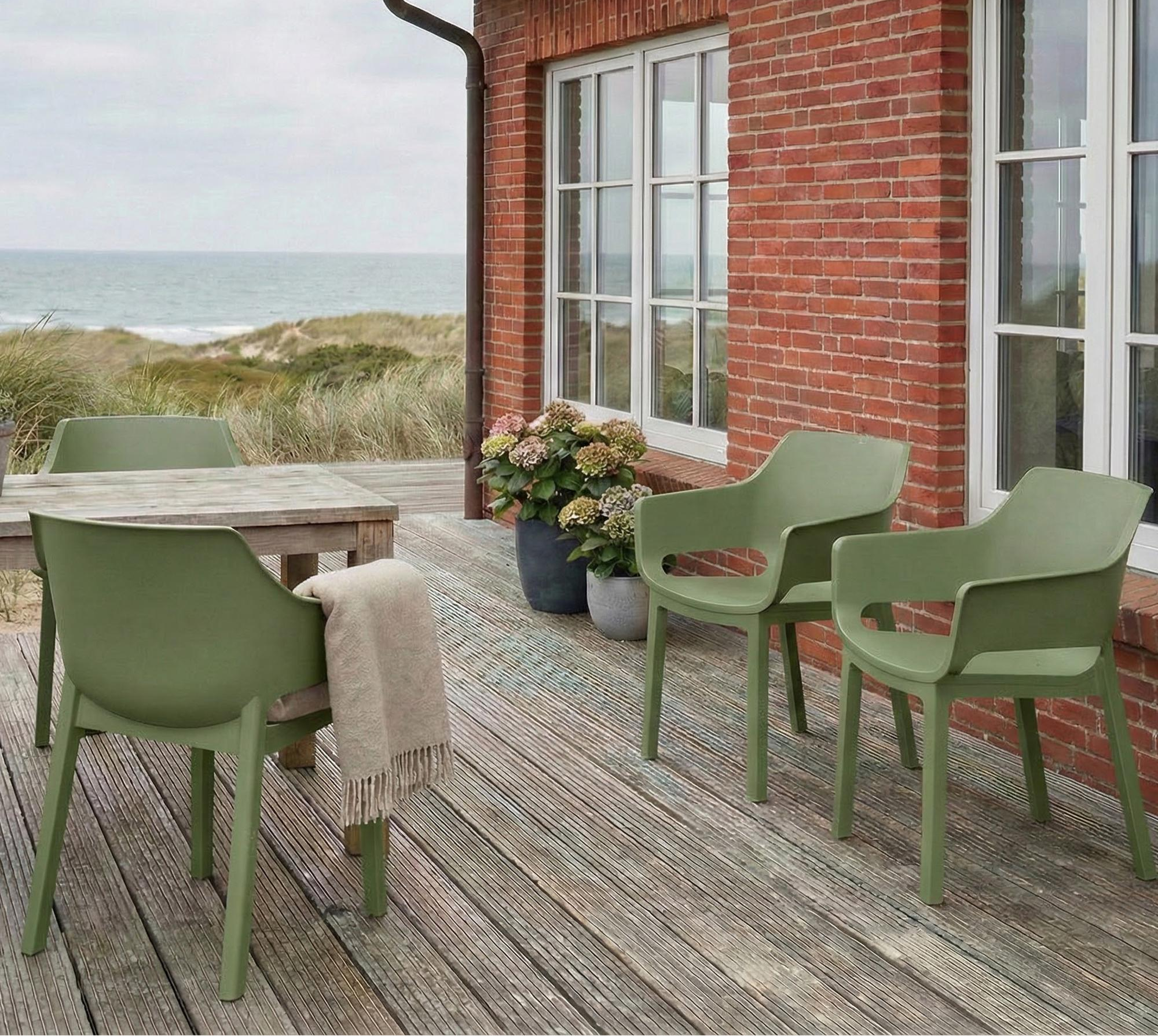 Design kuip stoel voor buiten en tuin - meerdere moderne kleuren
