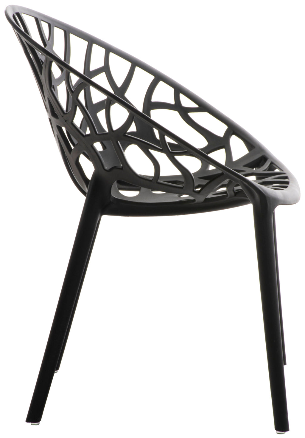 Set of 2 designer garden chairs made from recycled plastic - multiple colours