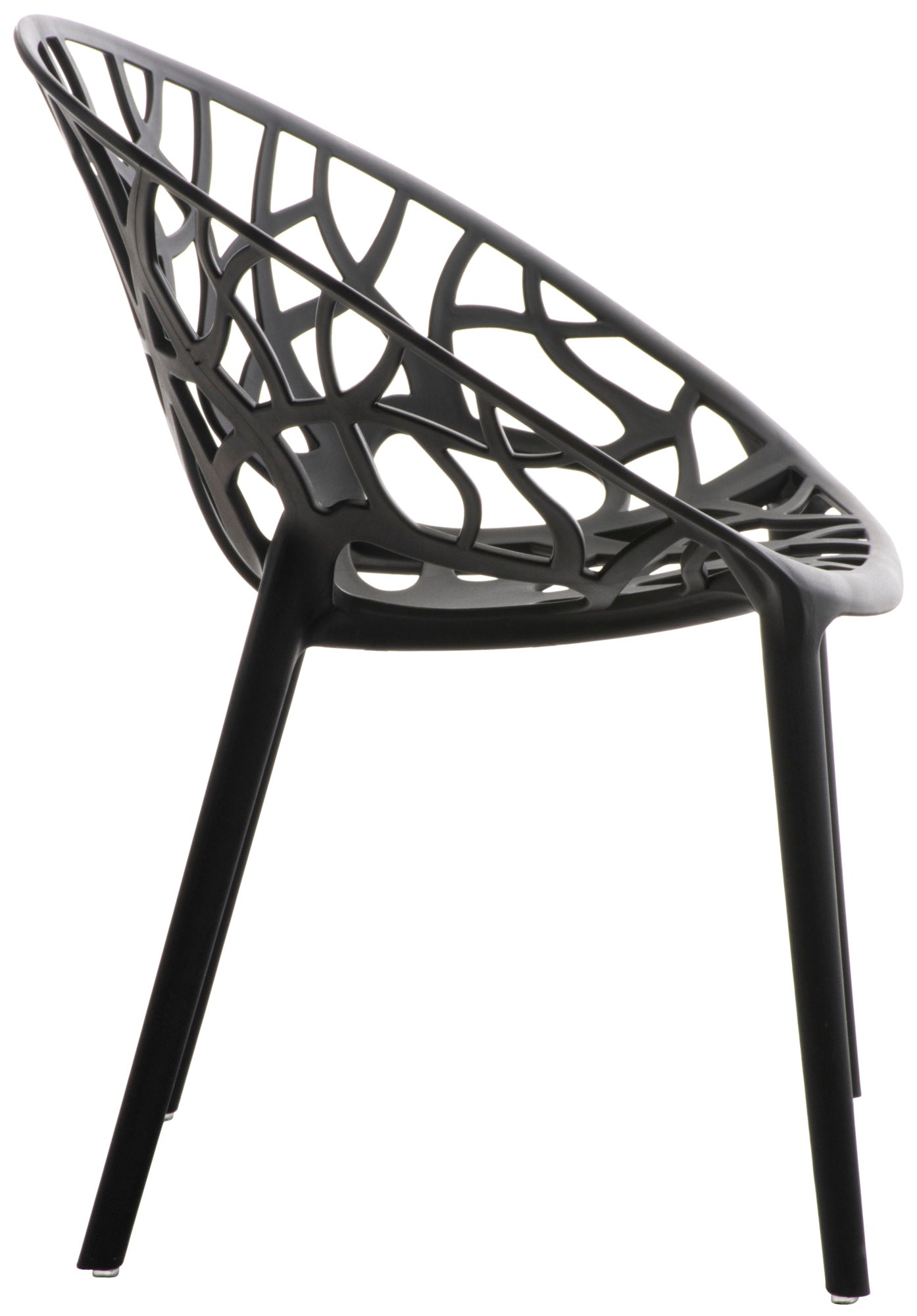 Set of 2 designer garden chairs made from recycled plastic - multiple colours