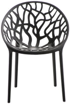 Set of 2 designer garden chairs made from recycled plastic - multiple colours