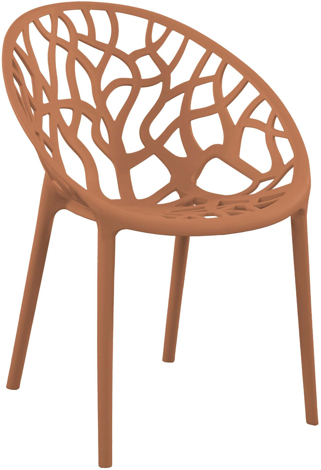 Set of 2 designer garden chairs made from recycled plastic - multiple colours