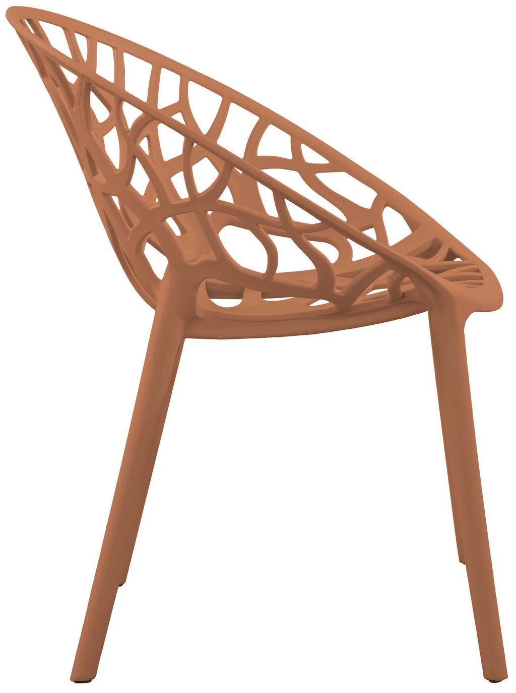 Set of 2 designer garden chairs made from recycled plastic - multiple colours