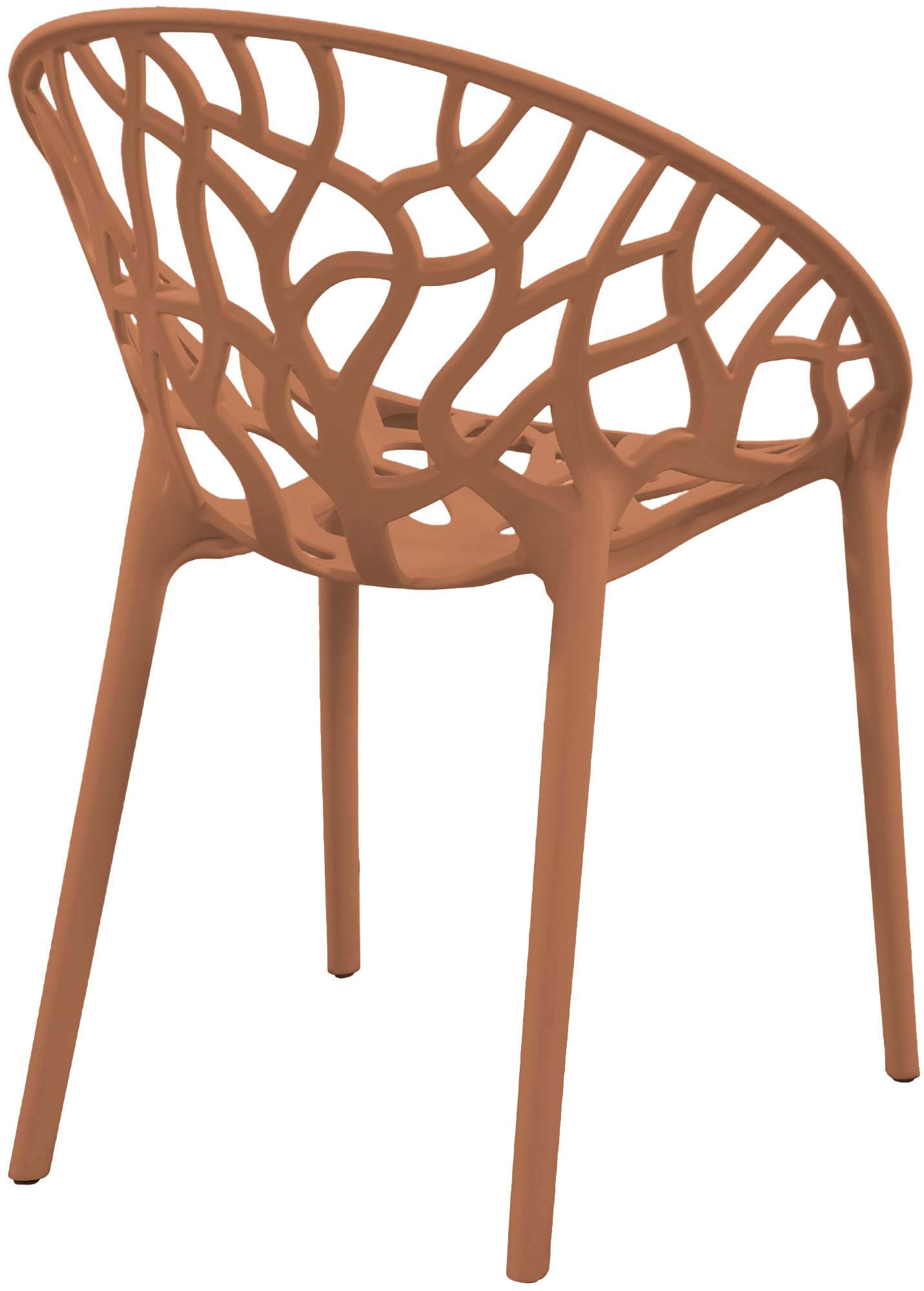 Set of 2 designer garden chairs made from recycled plastic - multiple colours
