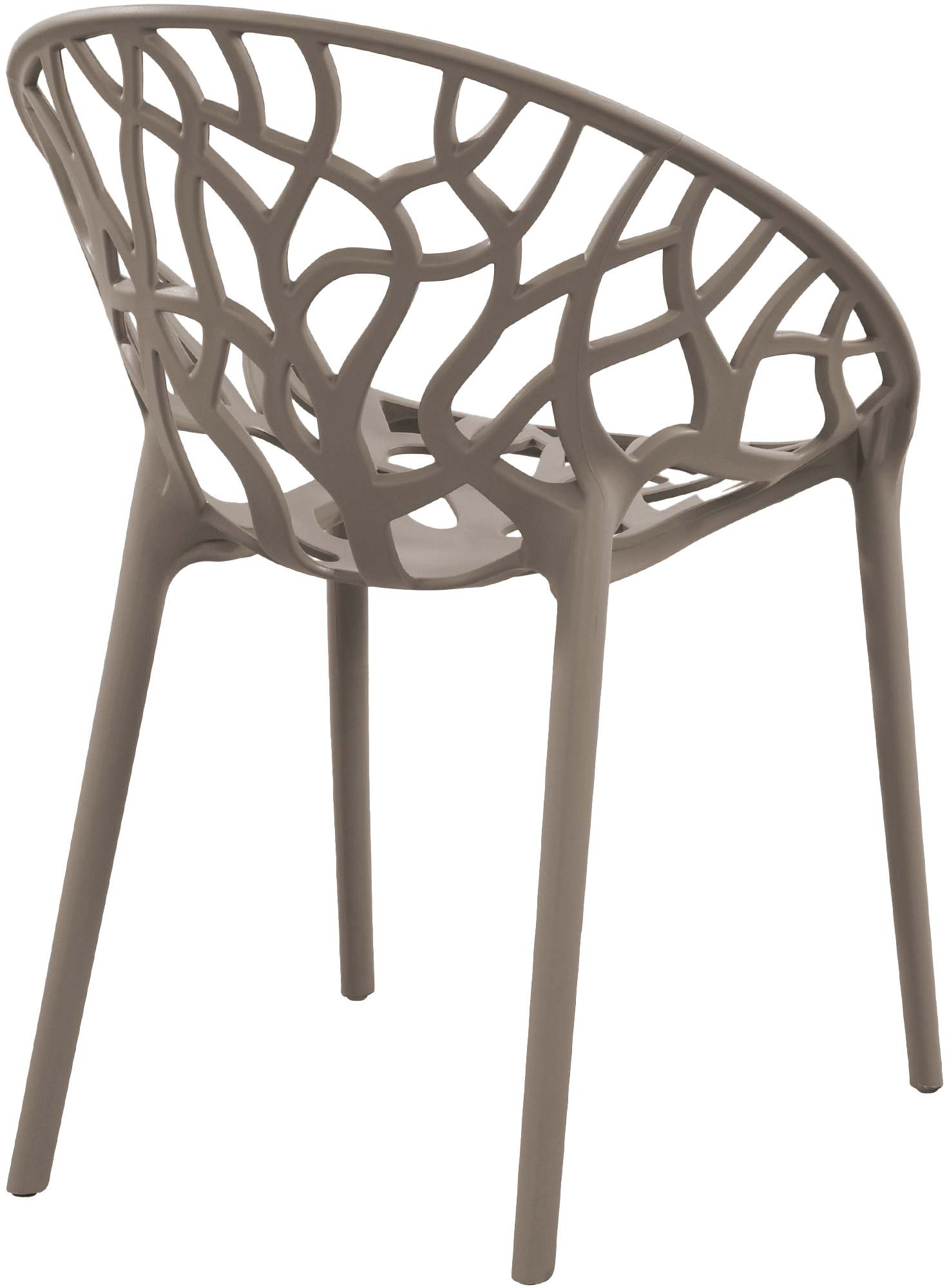Set of 2 designer garden chairs made from recycled plastic - multiple colours