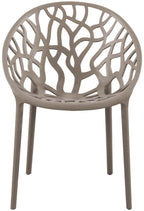 Set of 2 designer garden chairs made from recycled plastic - multiple colours