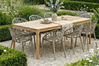 Set of 2 designer garden chairs made from recycled plastic - multiple colours