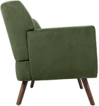 Design corduroy 2-zits bank met poten van rubber hout 120 cm - meerdere kleuren