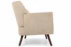 Design corduroy 2-zits bank met poten van rubber hout 120 cm - meerdere kleuren