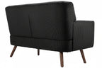 Design corduroy 2-zits bank met poten van rubber hout 120 cm - meerdere kleuren