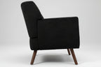 Design corduroy 2-zits bank met poten van rubber hout 120 cm - meerdere kleuren