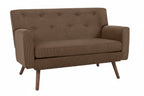 Design corduroy 2-zits bank met poten van rubber hout 120 cm - meerdere kleuren
