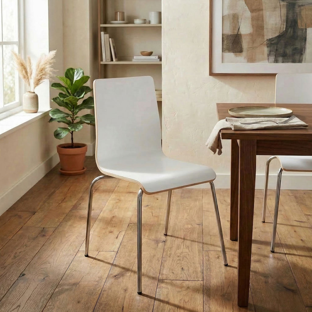 Design stoel van hout en metaal - meerdere kleuren