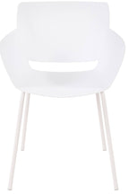 Tuinset 5-delig met tafel en stoelen van duurzaam kunststof - wit of zwart