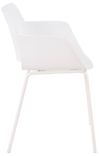 Tuinset 5-delig met tafel en stoelen van duurzaam kunststof - wit of zwart