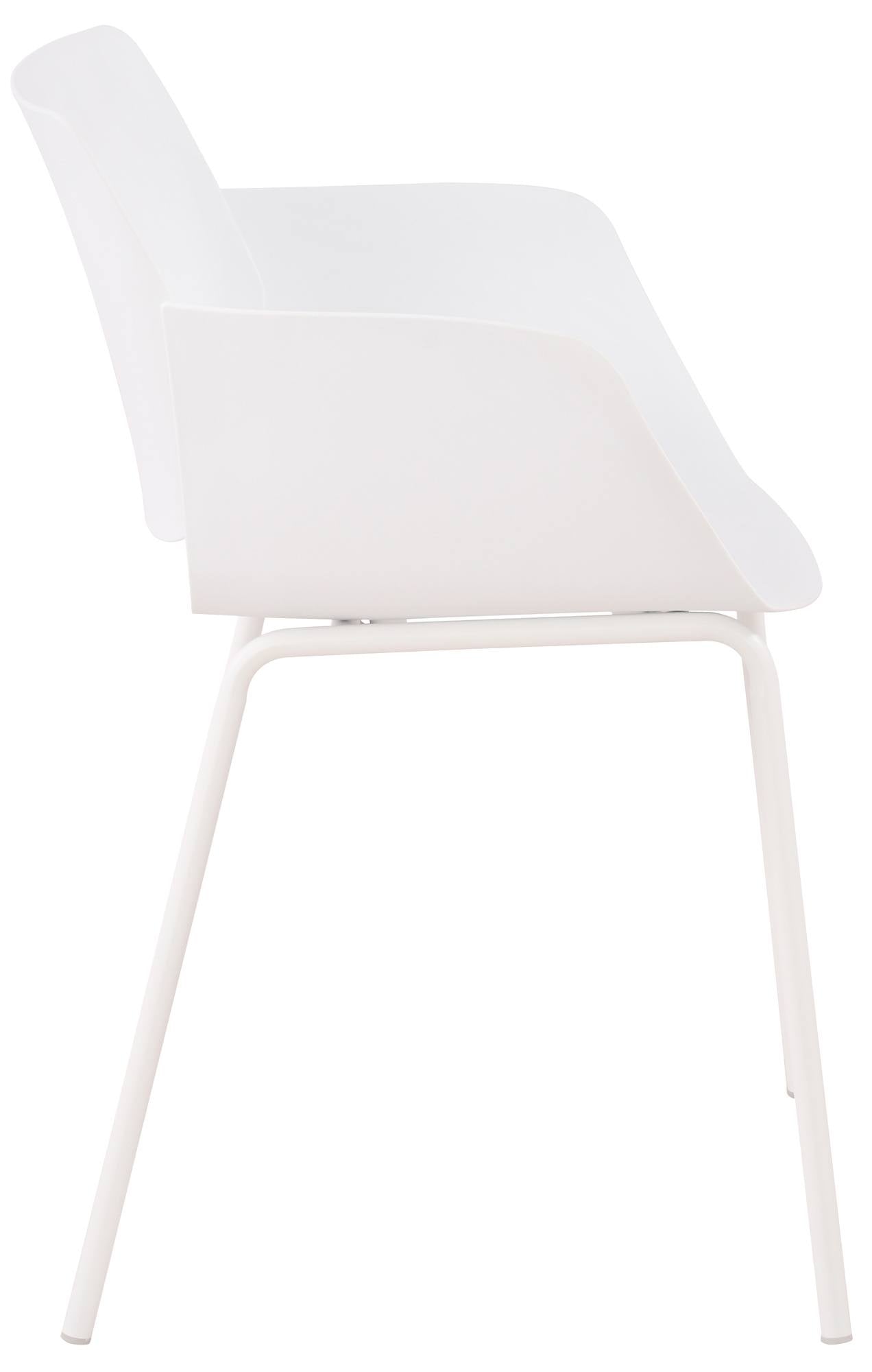 Tuinset 5-delig met tafel en stoelen van duurzaam kunststof - wit of zwart