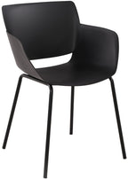 Moderne tuin set met 1 tafel en 2 stoelen van duurzaam kunststof - wit of zwart