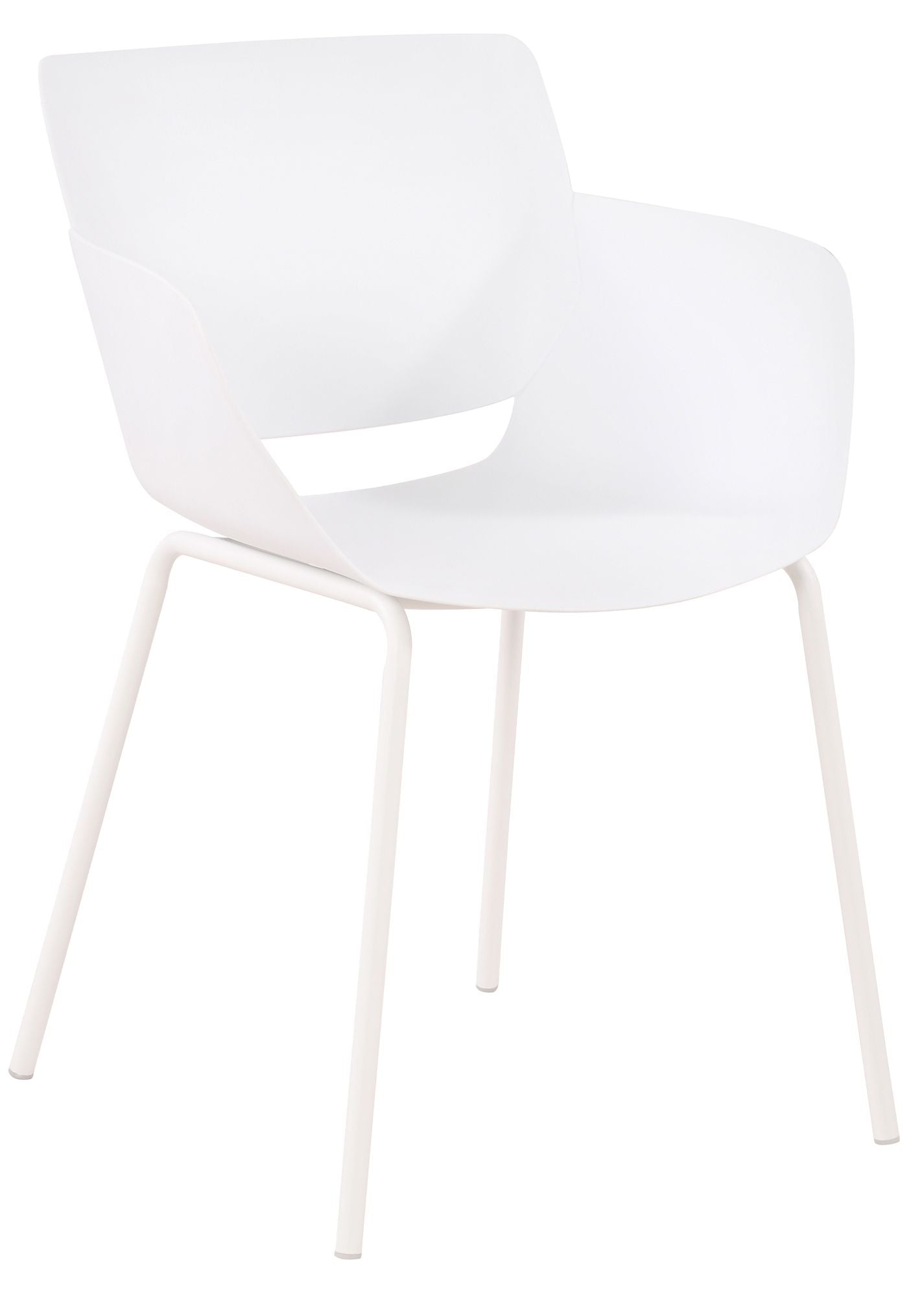 Moderne tuin set met 1 tafel en 2 stoelen van duurzaam kunststof - wit of zwart
