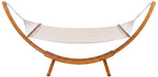 Design hammock hangmat van Eucalyptus hout en stof - crème of grijs