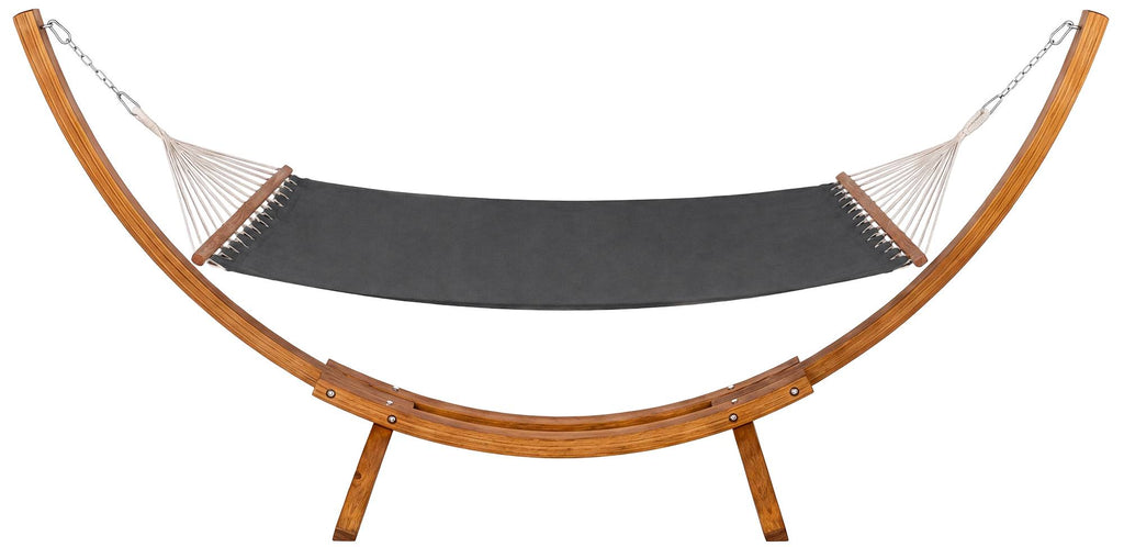 Design hammock hangmat van Eucalyptus hout en stof - crème of grijs